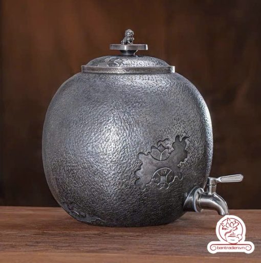 bình nước bạc nguyên chất chế tác thủ công tinh xảo BNB311