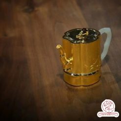 ấm bạc pha trà nguyên chất 999 mạ vàng 24K chế tác hoàn toàn thủ công cao cấp