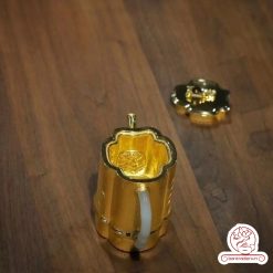 ấm bạc pha trà nguyên chất 999 mạ vàng 24K chế tác hoàn toàn thủ công cao cấp