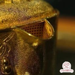 ấm bạc pha trà nguyên chất 999 mạ vàng 24K chế tác hoàn toàn thủ công cao cấp