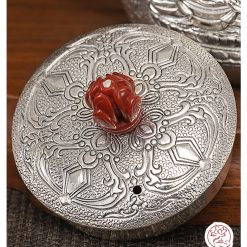 ấm pha trà bạc nguyên chất chế tác thủ công tinh xảo ab038