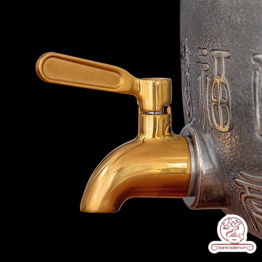 bình nước bạc nguyên chất chế tác thủ công tinh xảo bởi tay nghề đại sư BNB325
