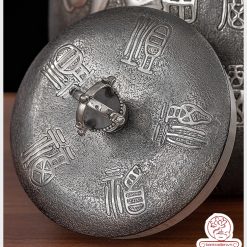 bình nước bạc nguyên chất chế tác thủ công tinh xảo bởi tay nghề đại sư BNB325