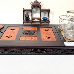 Bàn trà điện thông minh cao cấp gỗ mun chế tác thủ công tinh xảo L3600
