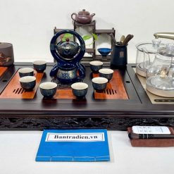 Bàn trà điện thông minh cao cấp gỗ mun chế tác thủ công tinh xảo L3613