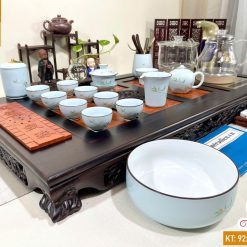 Bàn trà điện thông minh cao cấp gỗ mun chế tác thủ công tinh xảo L3620