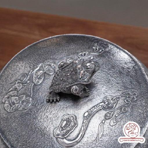 bình nước bạc nguyên chất chế tác thủ công tinh xảo BNB318