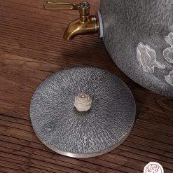 bình nước bạc nguyên chất chế tác thủ công tinh xảo BNB312