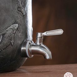 bình nước bạc nguyên chất chế tác thủ công tinh xảo BNB315