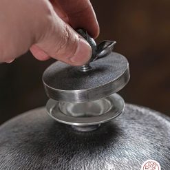 bình nước bạc nguyên chất chế tác thủ công tinh xảo BNB315