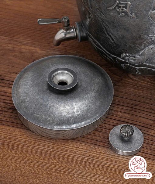 bình nước bạc nguyên chất chế tác thủ công tinh xảo BNB316