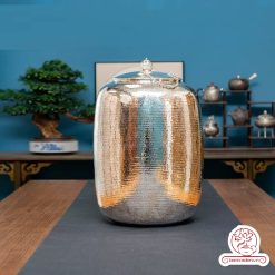 bình nước bạc nguyên chất chế tác thủ công tinh xảo BNB301