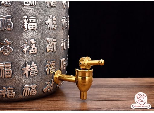 bình nước bạc nguyên chất chế tác thủ công tinh xảo BNB305