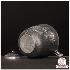 bình nước bạc nguyên chất chế tác thủ công tinh xảo BNB306