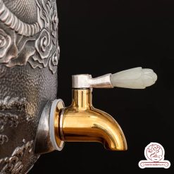 bình nước bạc nguyên chất chế tác thủ công tinh xảo BNB308
