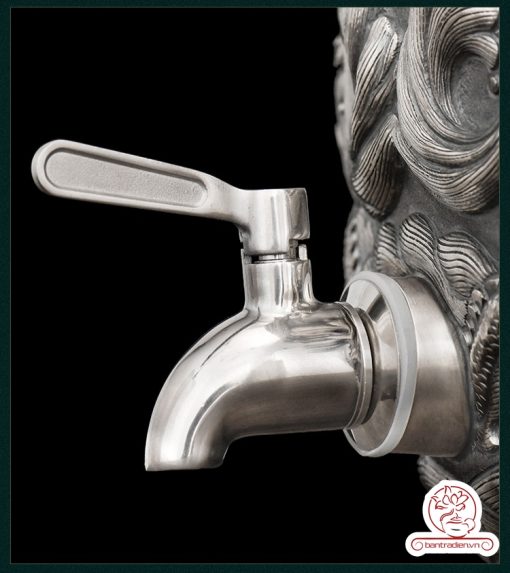 bình nước bạc nguyên chất chế tác thủ công tinh xảo BNB309