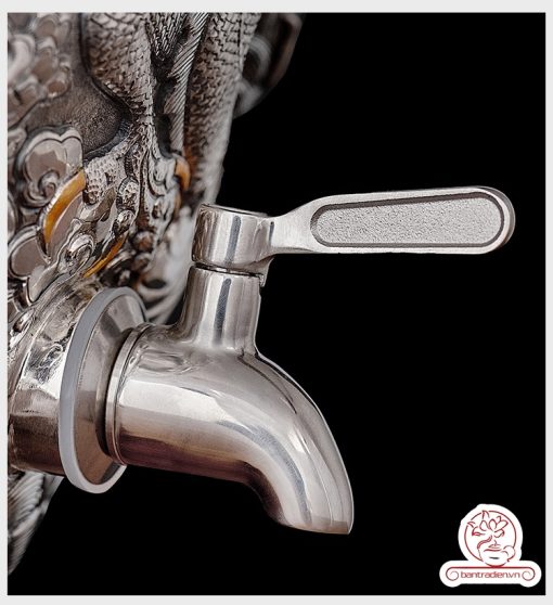 bình nước bạc nguyên chất chế tác thủ công tinh xảo BNB310