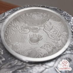 bình nước bạc nguyên chất chế tác thủ công tinh xảo BNB319