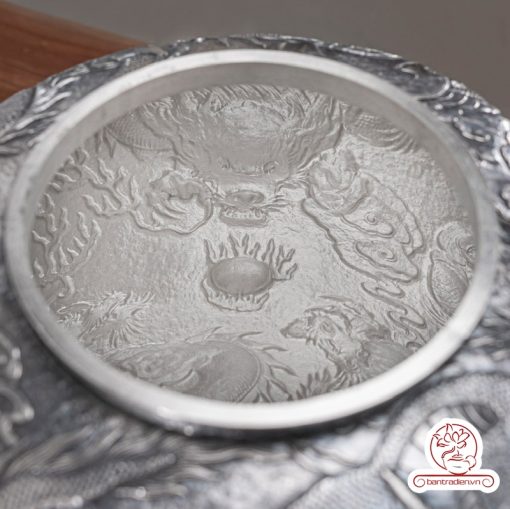 bình nước bạc nguyên chất chế tác thủ công tinh xảo BNB319