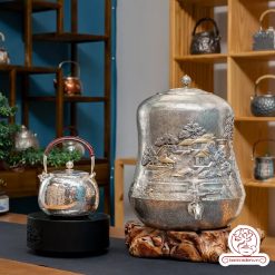 bình nước bạc nguyên chất chế tác thủ công tinh xảo BNB300