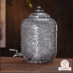 bình nước bạc nguyên chất chế tác thủ công tinh xảo BNB313