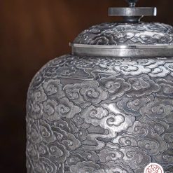 bình nước bạc nguyên chất chế tác thủ công tinh xảo BNB313