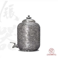 bình nước bạc nguyên chất chế tác thủ công tinh xảo BNB313