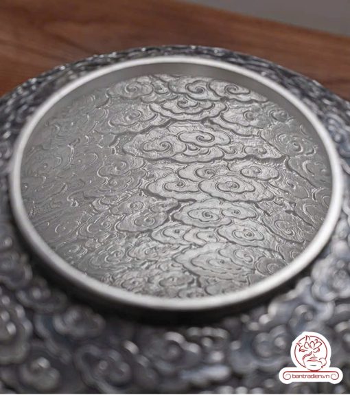 bình nước bạc nguyên chất chế tác thủ công tinh xảo BNB313