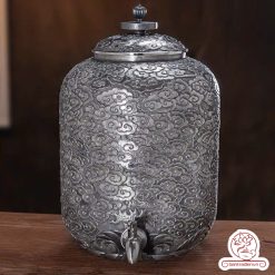 bình nước bạc nguyên chất chế tác thủ công tinh xảo BNB313