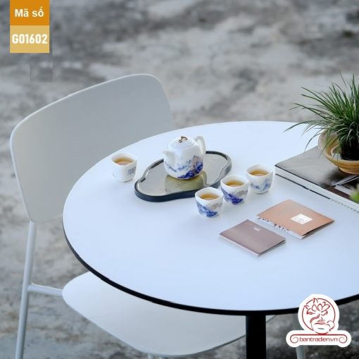 Bộ ấm trà cao cấp sứ trắng Bạch Ngọc Băng Ngưng Đức Hóa G01602