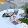 Bộ ấm trà cao cấp sứ trắng Bạch Ngọc Băng Ngưng Đức Hóa G01603