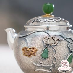 Ấm pha trà bạc nguyên chất cao cấp – Quà tặng sang trọng, ý nghĩa vượt thời gian AB043