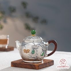Ấm pha trà bạc nguyên chất cao cấp – Quà tặng sang trọng, ý nghĩa vượt thời gian AB043