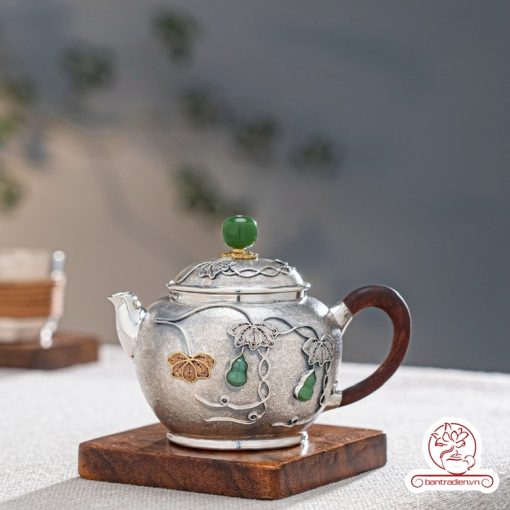 Ấm pha trà bạc nguyên chất cao cấp – Quà tặng sang trọng, ý nghĩa vượt thời gian AB043