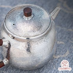 ấm pha trà bạc nguyên chất chế tác thủ công tinh xảo AB050