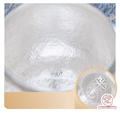 ấm pha trà bạc nguyên chất chế tác thủ công tinh xảo AB050