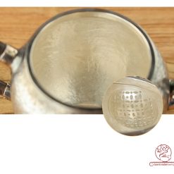 ấm pha trà bạc nguyên chất chế tác thủ công tinh xảo AB052