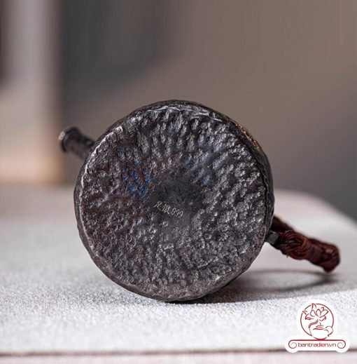 Ấm pha trà bạc 9999 – Kháng khuẩn tự nhiên, giữ vị trà tinh khiết AB053 phong cách bizen