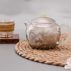 Ấm pha trà bạc 9999 – Kháng khuẩn tự nhiên, giữ vị trà tinh khiết AB054